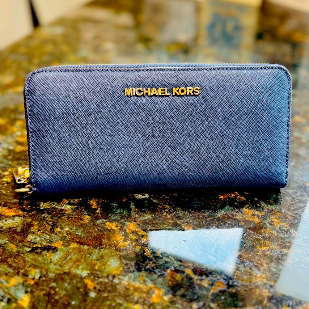Michael Kors Blue Wallet